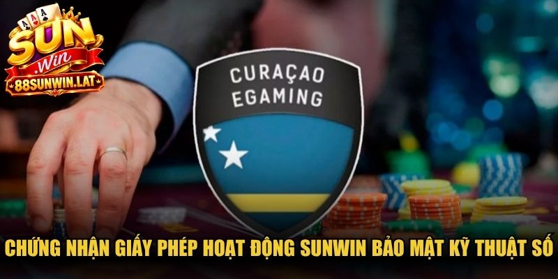 Chứng nhận giấy phép hoạt động Sunwin bảo mật kỹ thuật số 