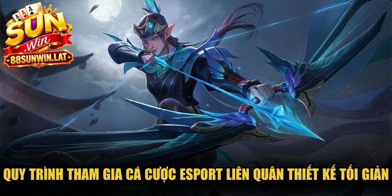 Quy trình tham gia cá cược Esport Liên Quân được thiết kế tối giản