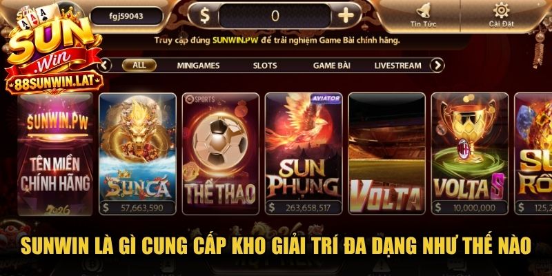 Sunwin là gì cung cấp kho giải trí đa dạng như thế nào? 